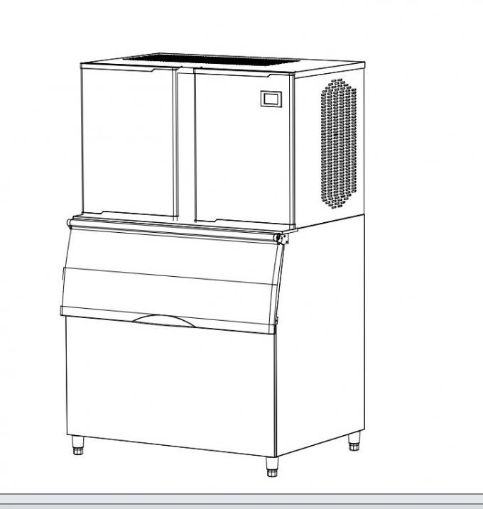 220v ক্রিস্টাল ক্লিয়ার আইস কিউব মেকার 316 স্টেইনলেস স্টিল 15