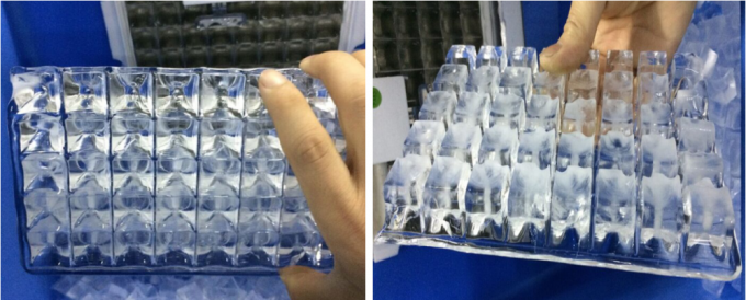 220v ক্রিস্টাল ক্লিয়ার আইস কিউব মেকার 316 স্টেইনলেস স্টিল 24